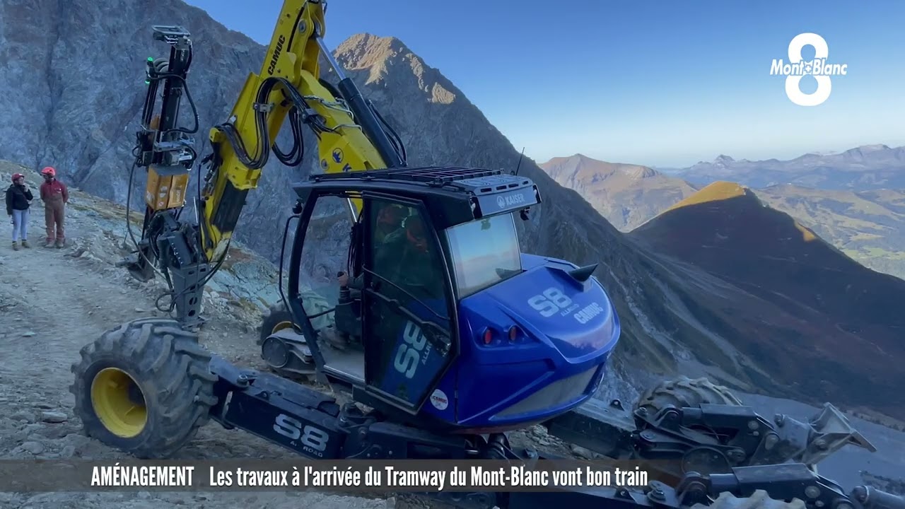Les travaux à l'arrivée du Tramway Mont-Blanc vont bon train