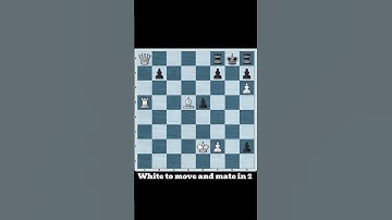Mate in 2 #chess #checkmate #chessgame #chesscom #puzzles #puzzle #chesstactics #chessmaster #games