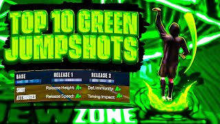 NEW TOP 10 BIGGEST GREEN WINDOW JUMPSHOTS NBA 2K23 CURRENT GEN & NEXT GEN BEST JUMPSHOT NBA2K23