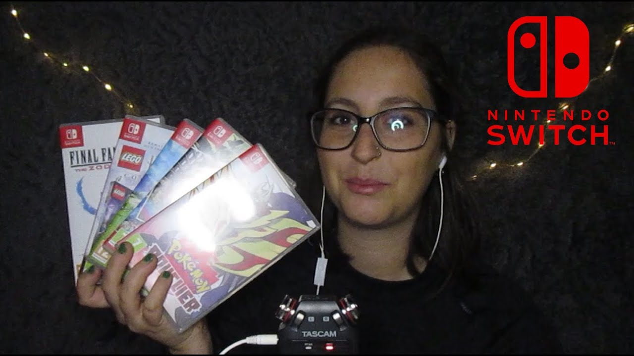ASMR  |  PRÉSENTATION DE MES JEUX SWITCH !