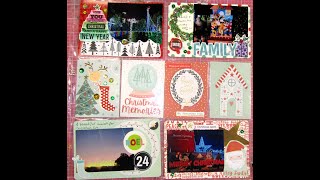 Stash down Saturday #2- Project life spread- Xmas lights.