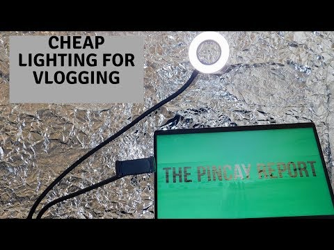 Cheap lighting for Vlogging