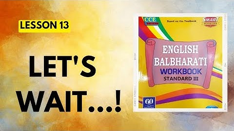 STD 3|Lesson 13|Let