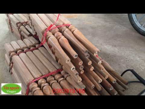 Video Trụ cầu thang, con tiện, khuôn gỗ lim nam phi giá rẻ - youtube