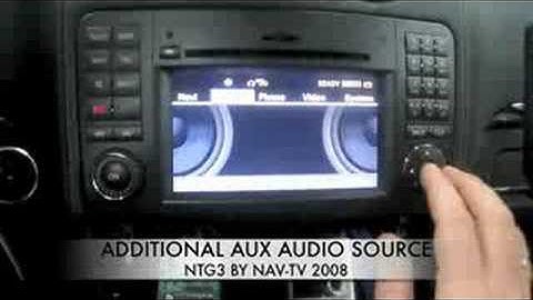 2009 Mercedes GL550 NTG3 interface, video in motion/DVD RS