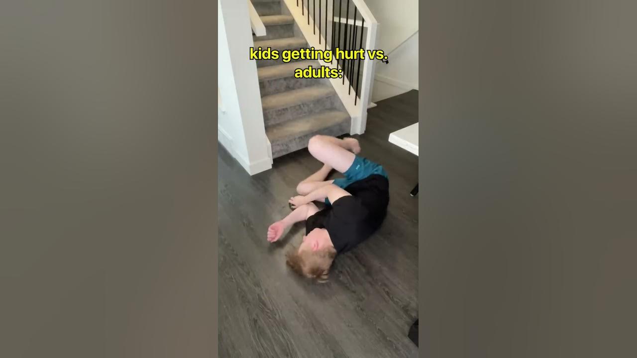 Kids Getting Hurt Vs. Adults #Shorts