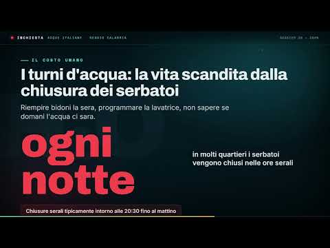Video Reggio Calabria: la rete che perde più della metà dell'acqua