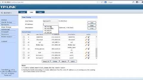 How to set Bandwidth Control Rule in TP link R470t+ Or R480t+ Router by Group User.