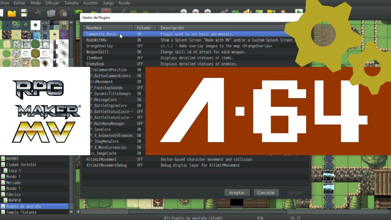 RPG Maker MV / [3] AVANZADO mas 2 PLUGINS / Español ·64 📜 - YouTube