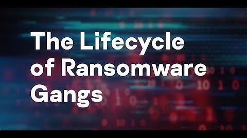 The Lifecycle of Ransomware Gangs