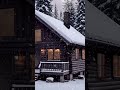 Blizzard and Cozy Cabin Ambience#cozyambience#shortsvideo