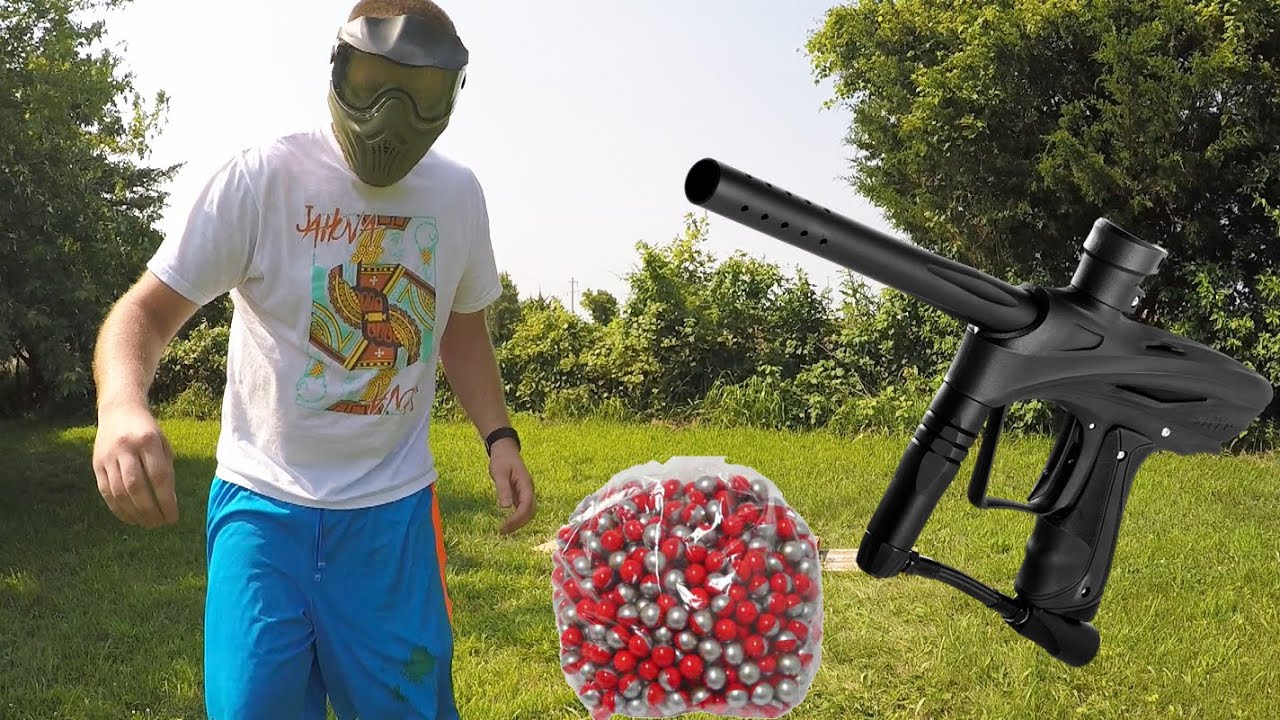 Mrs Hova Shoots Me With A Paintball Gun! YouTube