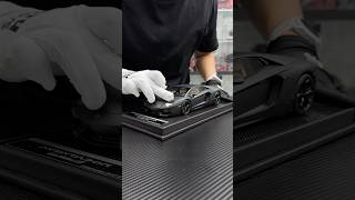 Unboxing Matte Black Lamborghini Aventador LP700-4 Model car with worldwide Limited 30 units only