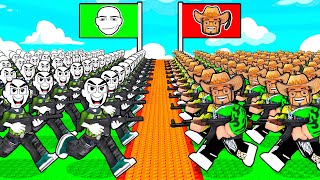MINI-GUERRA NO ROBLOX É INSANO!!!