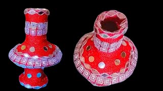 Decor mehndi pot for shade at home | shade mein mehandi rakhne ke liye decorated pot