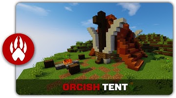 Minecraft Building Tutorial : How to build an Orcish Tent