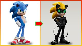 Sonic the Hedgehog 2: Sonic Transformation Catnoir - Sonic Art
