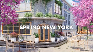 Happy spring morning in New York / Outdoor coffee shop ambience / Sweet bossa nova jazz music by Coffee Shop Bookstore 786 views 1 year ago 10 hours