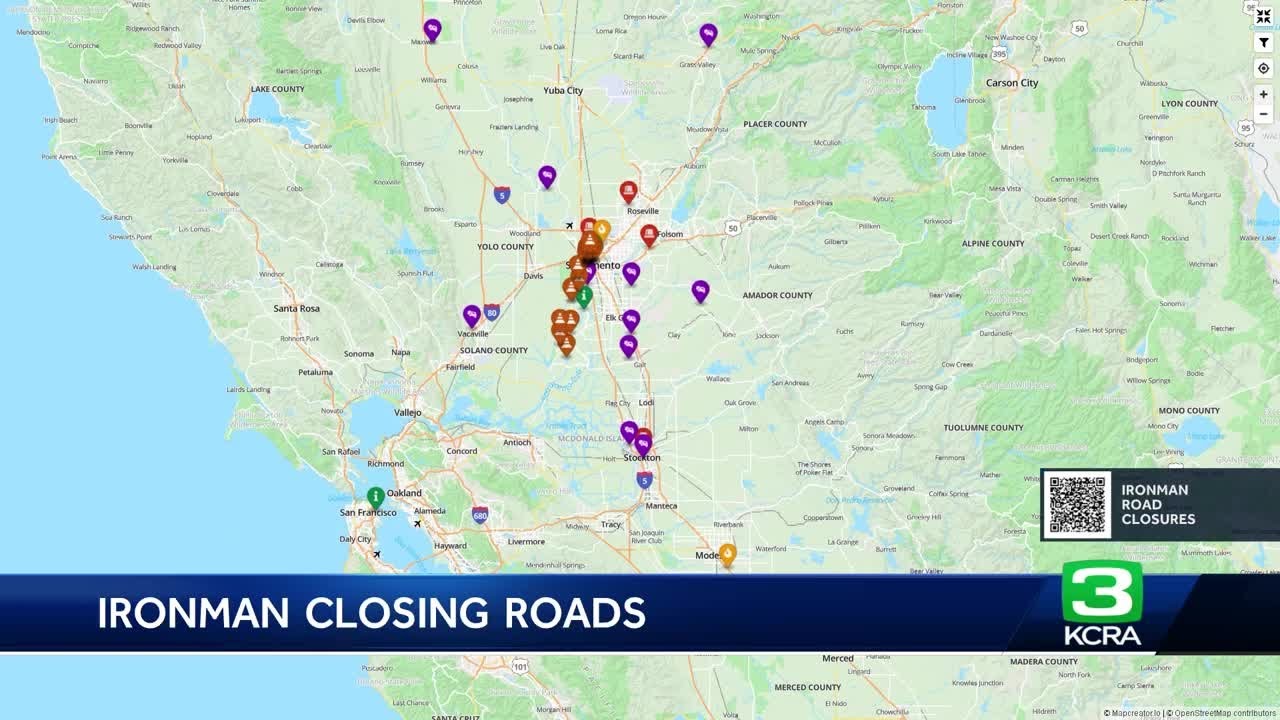 Ironman California: These are the road closures in Sacramento, Yolo and Solano counties