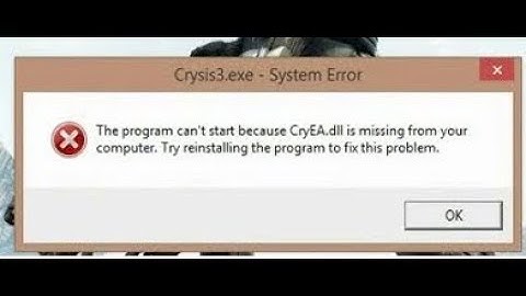 CryEA.dll is missing crysis 3 fix 100% working