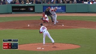 LAA@BOS: Wright pitches 6 1/3 solid frames vs. Angels