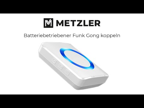 Metzler Türklingeln - Batteriebetriebener Funk-Gong Funk-Türklingel Empfänger verbinden.