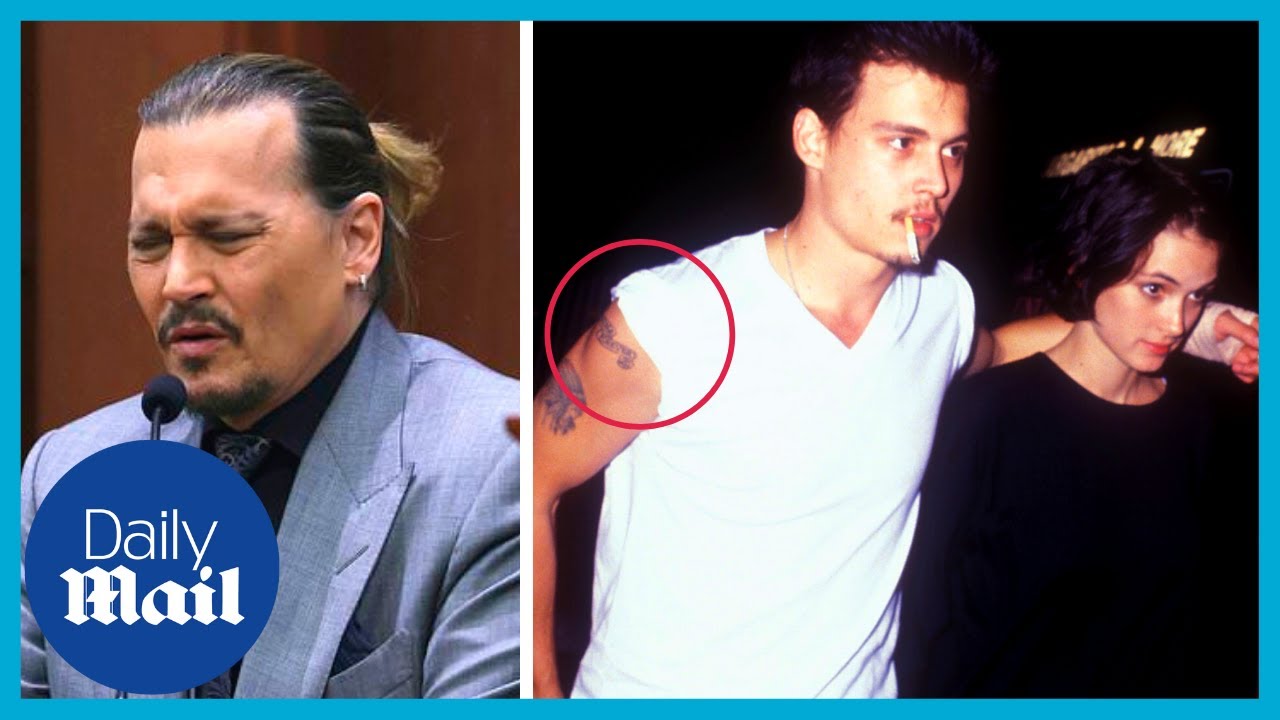 Johnny Depp says Amber Heard didn't like his Winona Ryder tattoo - YouTube