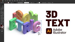 3d text in adobe illustrator | 4 easy effects