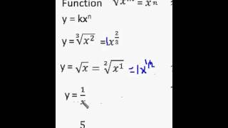 Identify Power Function