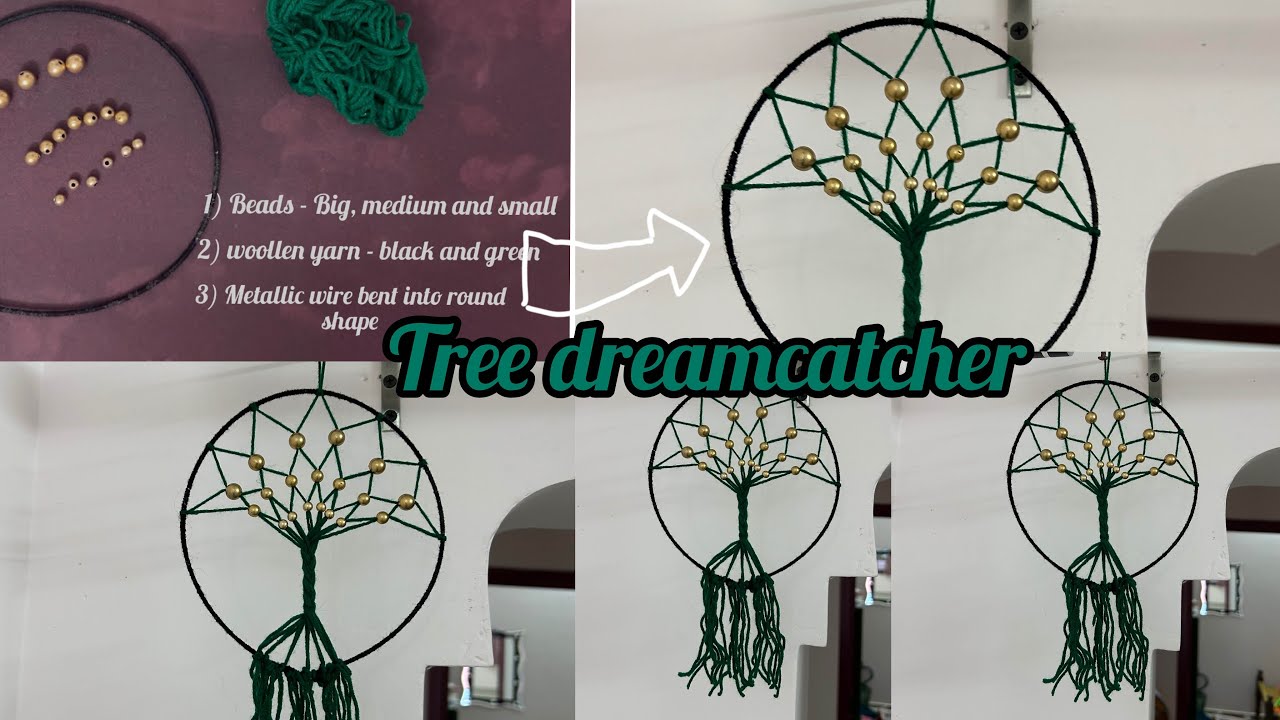 DIY tree dreamcatcher | Handmade beautiful craft ideas - YouTube
