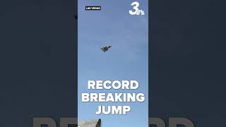 Record-breaking motorcycle jump at Caesars Palace
