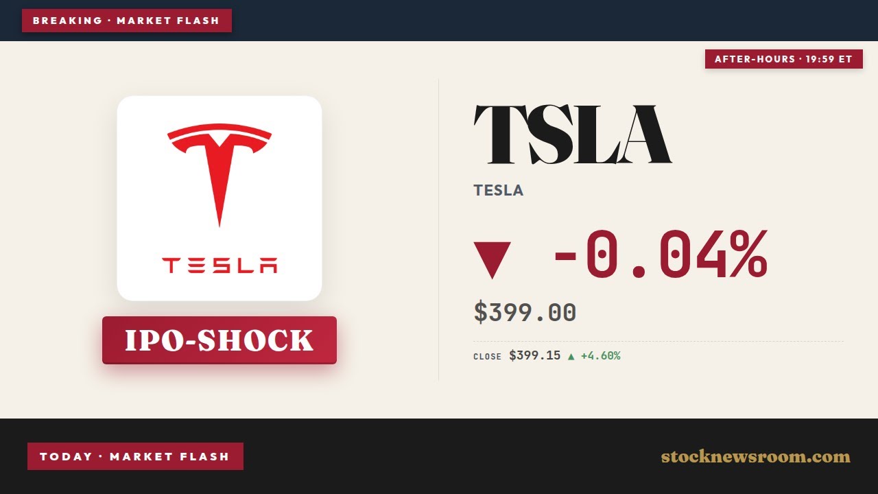Tesla SpaceX IPO -3.4%: Warning Signs Before SPCX Debut