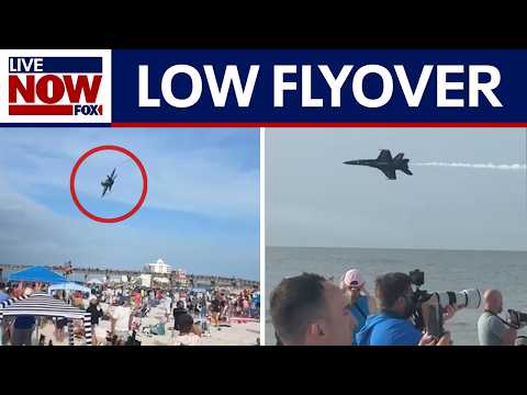 Blue Angels buzz the beach, perform extremely low flyover in Florida