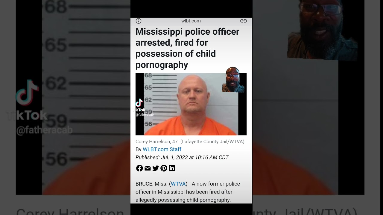 Police Officer fired and arrested for being alleged predator. #mississippi