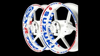 Rim Sticker Stripes Wheel Decals Suzuki GSX-R 750 Gsxr Stickers Are Waterproof