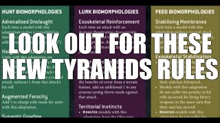 DEVASTATING New Rules.. TYRANIDS BIGGEST META Changing ADVANTAGE.. Hyper Adaptation Rules Breakdown