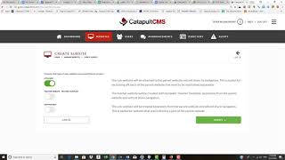 Catapult CMS - Subsites