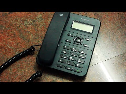 Motorola CT202i Telephone Unboxing l Caller ID l Memory l No Batteries Required