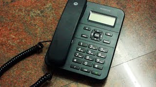 Motorola CT202i Telephone Unboxing l Caller ID l Memory l No Batteries Required