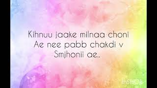 Nain | Hustinder | Full song lyrics ❤ | @vibewithlyrics47 🌸💗 | Subscribe for more🎀💌 | Lyrics Video 