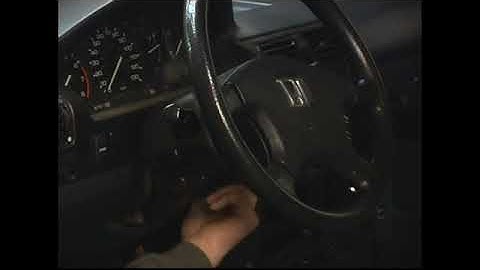 Removing the Steering Column When Replacing a Turn Signal Switch