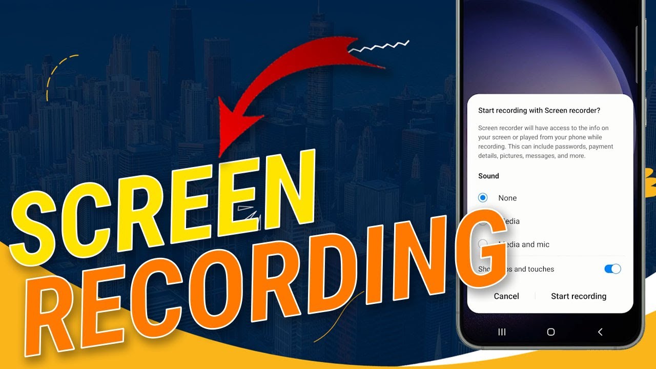 How To Screen Record on Samsung Galaxy - YouTube