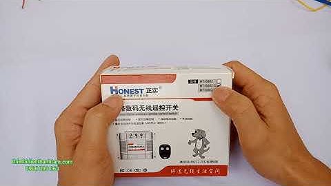 [Đk từ xa] Tiết kiệm ⏰ 💲Công tắc #Honest HT-6802-1 Điều khiển 2 thiết bị độc lập, điều khiển môtor