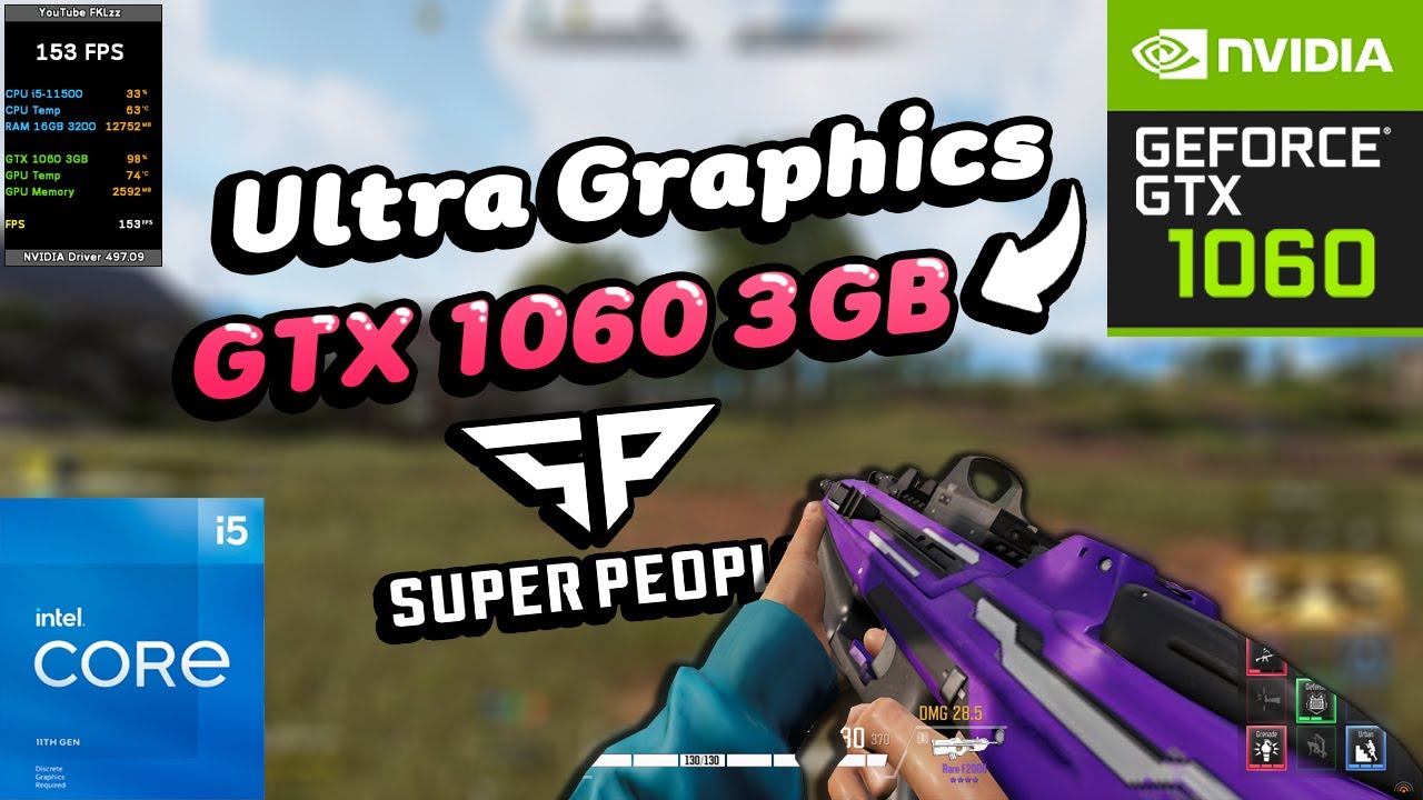 SUPER PEOPLE : GTX 1060 3GB【Textures Ultra Graphics】