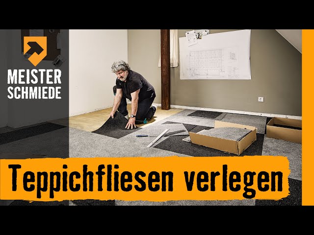 Teppichfliesen verlegen