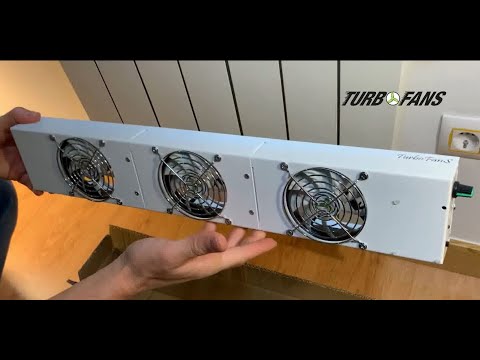Montaje de Turbofans Comfort Pro en el radiador 