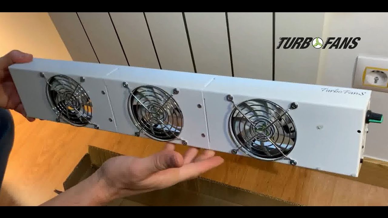 Montaje de Turbofans Comfort Pro en el radiador 