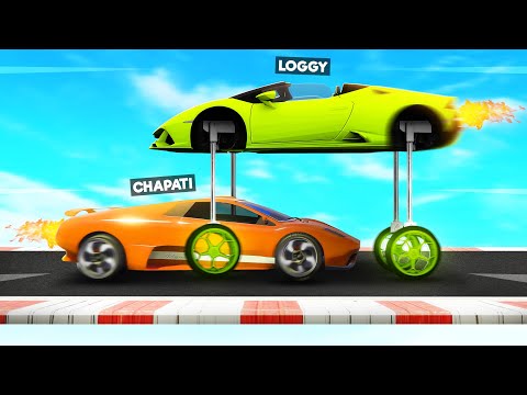 USING WORLDS FASTEST CAR TO BEAT CHAPATI ON MEGA RAMP