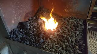 Re-lining a coke forge