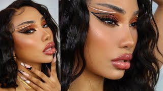 BRONZE GRAPHIC LINER ft. Nova Beauty | Melly Sanchez